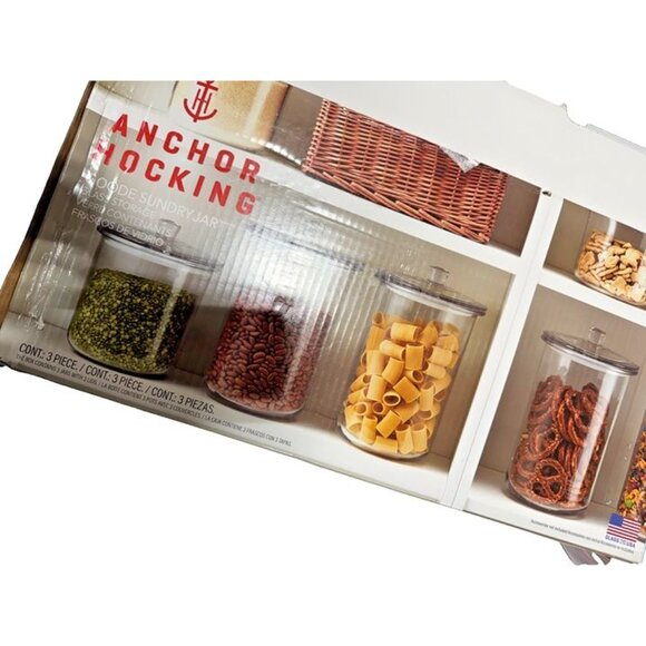 Anchor Hocking Goode Sundry Jar, 3-count - Picture 2 of 5